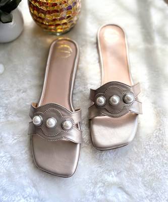 Gold pearl flats 2