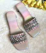 Diamond rainbow heels