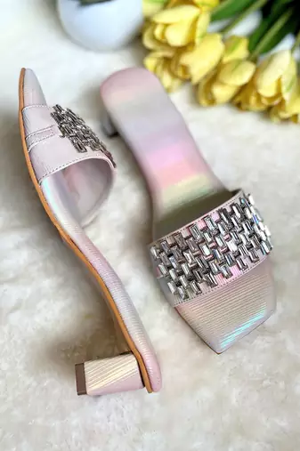 Diamond rainbow heels