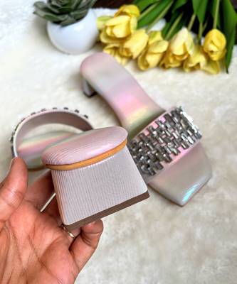 Diamond rainbow heels 4