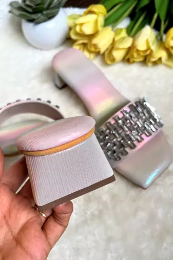 Diamond rainbow heels