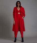 Red milestone jacket set