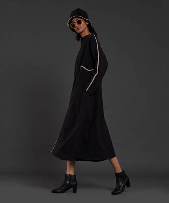 Black piping dress 2