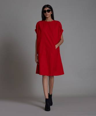 Red pocket dress 1
