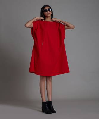 Red pocket dress 4