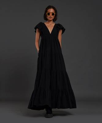 Black tiered gown 3