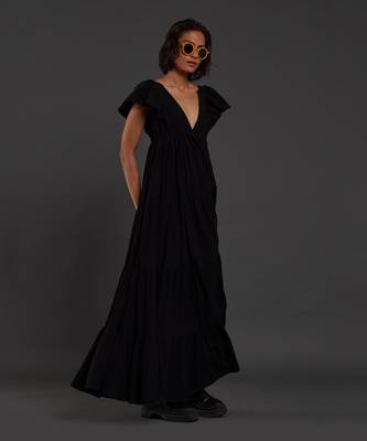 Black tiered gown 5