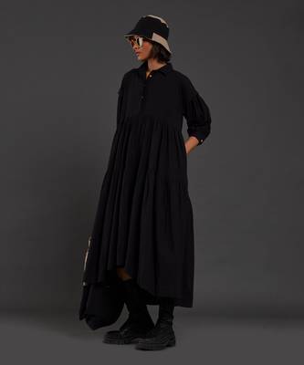 Black tiered shirt dress 5