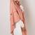 Khimar : 2 Layer Triangular Diamond Instant Khimar-Hijab-Jilbab for Girls & Women in Poppy Rose Color | Tie Back