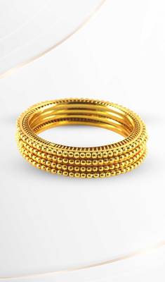 Golden Gold Platted  Brass Bangle 1