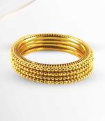 Golden Gold Platted  Brass Bangle