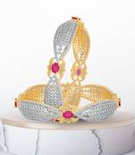 Red Cubic Zirconia Bangles And Bracelets