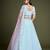 EILARA WOMEN'S SKY BLUE THREAD & EMBROIDERY WORK GEORGETTE FOR TRADITIONAL LEHENGA CHOLI