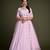 EILARA WOMEN'S PINK THREAD & EMBROIDERY WORK GEORGETTE FOR TRADITIONAL LEHENGA CHOLI