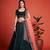 EILARA WOMEN'S GREEN THREAD & EMBROIDERY WORK GEORGETTE FOR TRADITIONAL LEHENGA CHOLI