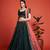 EILARA WOMEN'S GREEN THREAD & EMBROIDERY WORK GEORGETTE FOR TRADITIONAL LEHENGA CHOLI