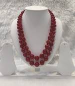 Mannat raj pearls & jewellers semi precious onyx stones designer necklace set