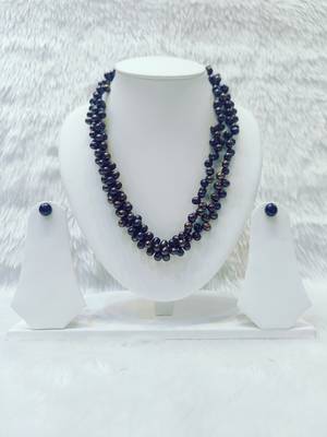 Mannat raj pearls & jewellers natural fresh water twisted pearls elegant designer necklace set 2