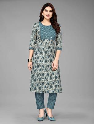 Firoji Cotton Prty Wear Kurta Set  1