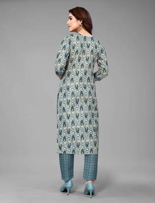 Firoji Cotton Prty Wear Kurta Set  4
