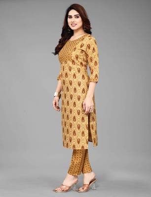 Musterd Cotton Prty Wear Kurta Set  3