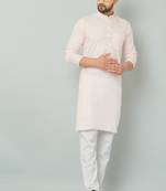 Lemonx Classy Look Pink Cotton kurta & Payjama set for men's