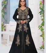 Black Zari & Stone Work stitched Georgette Kaftan Party & Wedding dress
