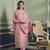 Baby pink color viscose jaquard embroidered semi stitched salwar suit