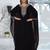 Black Zari & Stone Work stitched Georgette Kaftan