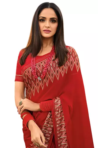 Mannequin store printed saree