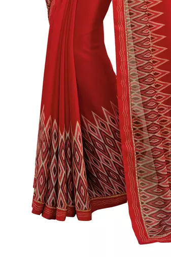 Mannequin store printed saree