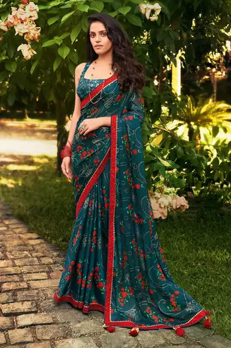 Mannequin store printed saree