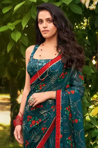 Mannequin store printed saree
