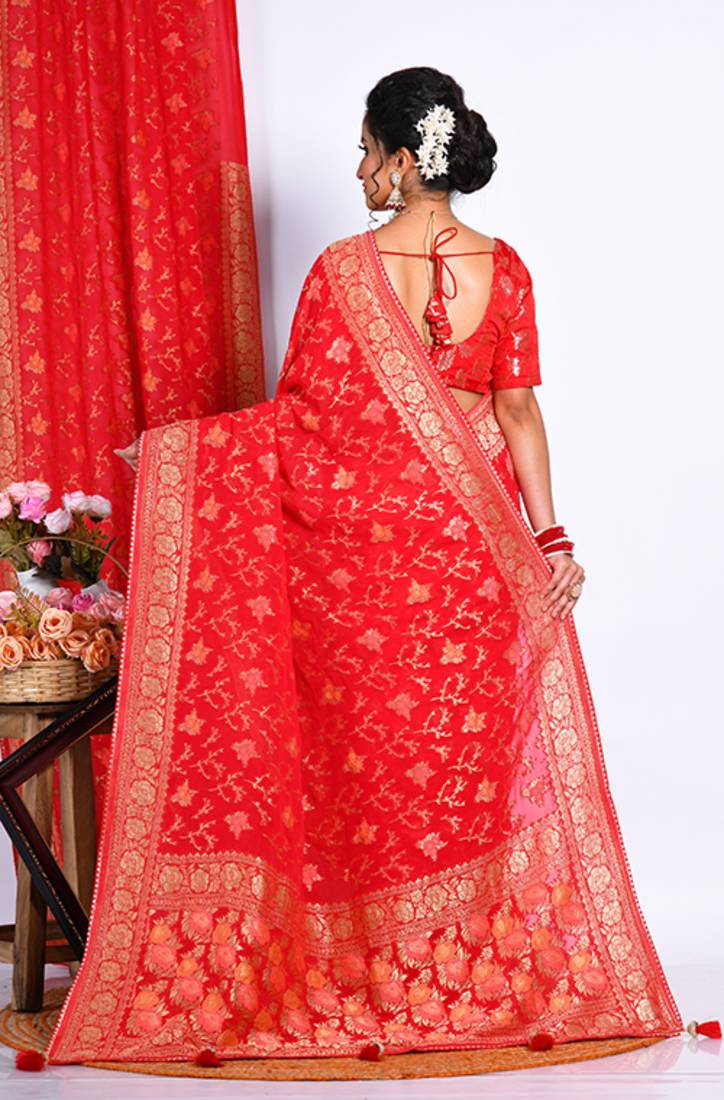 GEORGETTE RICH PALLU SAREE