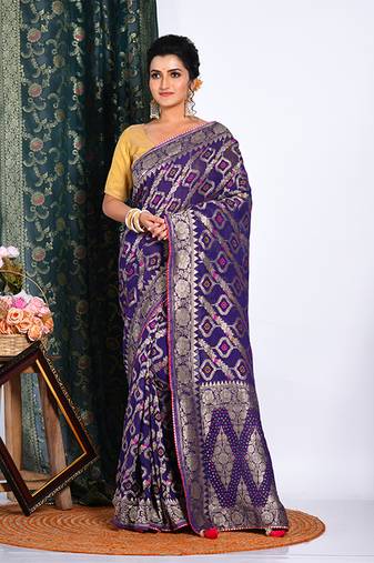 GEORGETTE RICH PALLU SAREE