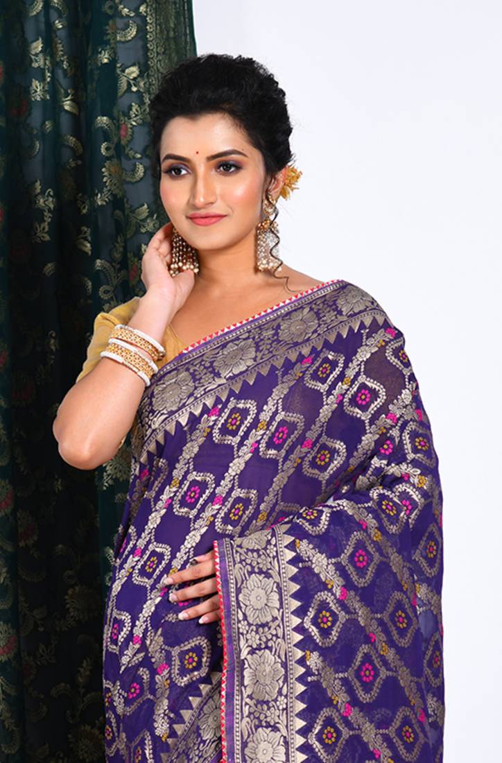 GEORGETTE RICH PALLU SAREE