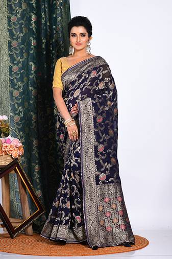 GEORGETTE RICH PALLU SAREE