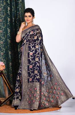 GEORGETTE RICH PALLU SAREE 3