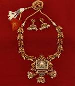 24ct women gold-plated antique jewellery set