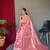 HOT PINK MOST BEAUTIFUL SUPER LINEN SILK SAREE