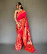 RANI PINK MOST PRETTY PAITHANI SILK SAREE