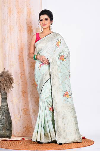 PURE RUSSIAN SILK SAREE