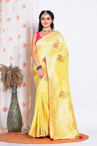 PURE RUSSIAN SILK SAREE