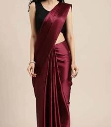 Bollywood Style Designer Satin Silk Saree Party Wear Saree Exclusive Saree With Sequence Work Blouse