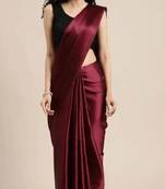 Bollywood Style Designer Satin Silk Saree Party Wear Saree Exclusive Saree With Sequence Work Blouse