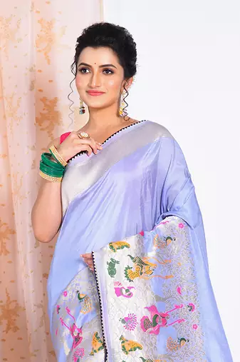 PURE RUSSIAN SILK SAREE