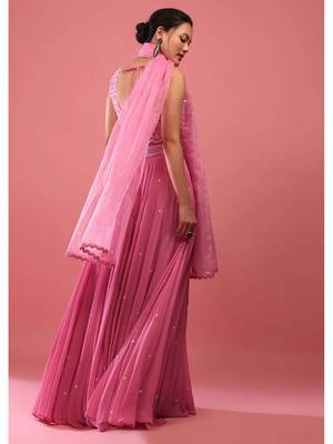 Onion Pink Bridesmaid Lehenga Choli for Women 2