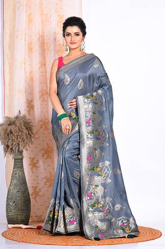 PURE RUSSIAN SILK SAREE