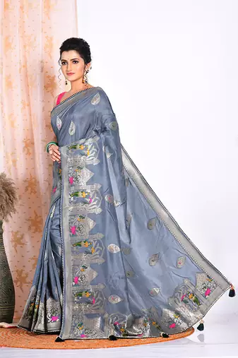 PURE RUSSIAN SILK SAREE