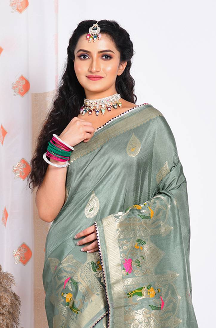 PURE RUSSIAN SILK SAREE